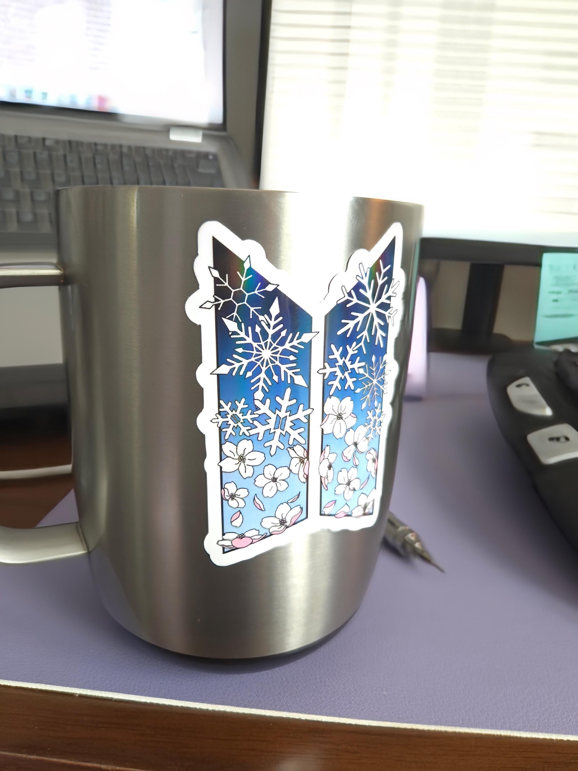 BTS Spring Day Inspired Logo - Vinyl Holographic Sticker | K-Pop Collectable