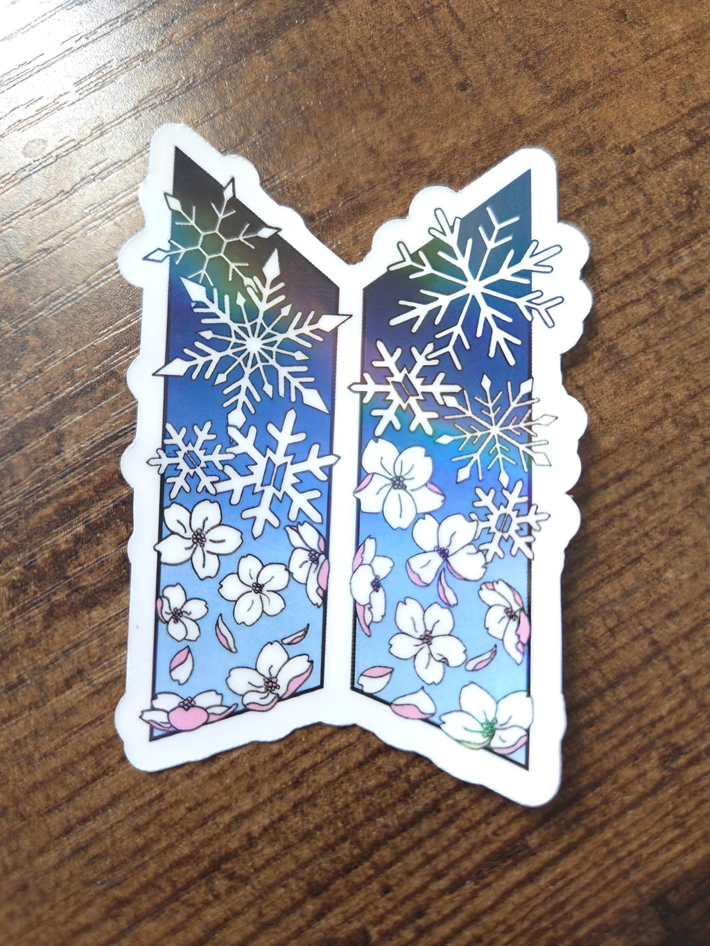 BTS Spring Day Inspired Logo - Vinyl Holographic Sticker | K-Pop Collectable