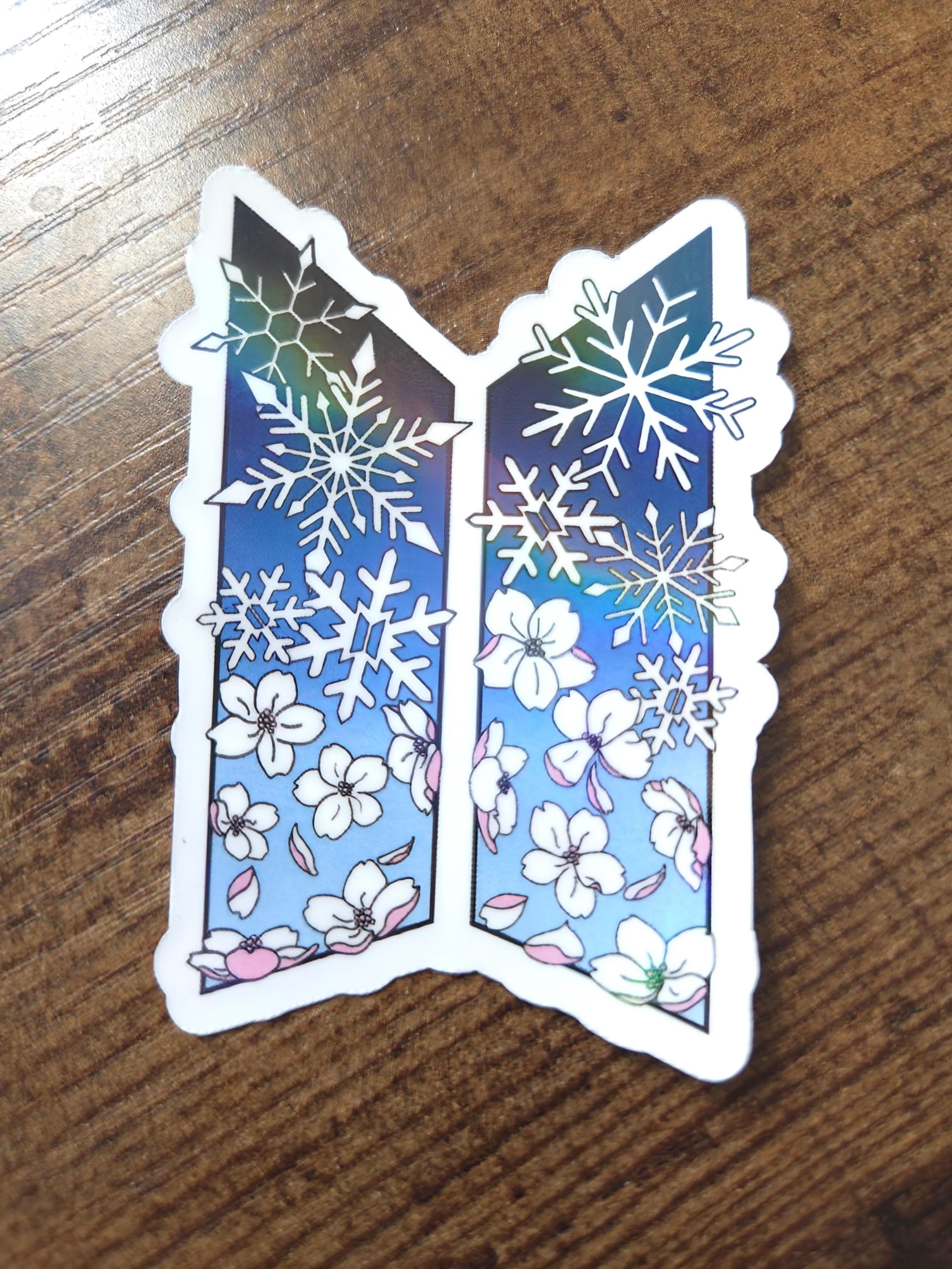 BTS Spring Day Inspired Logo - Vinyl Holographic Sticker | K-Pop Collectable