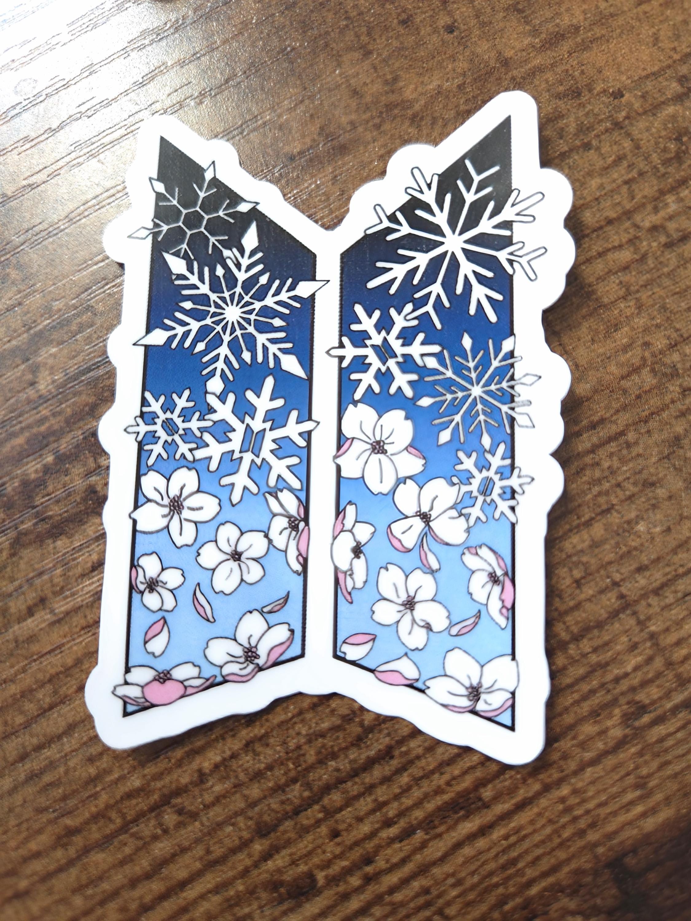 BTS Spring Day Inspired Logo - Vinyl Holographic Sticker | K-Pop Collectable